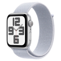 APPLE Watch SE GPS 44mm Silver Aluminium Case with Blue Cloud Sport Loop