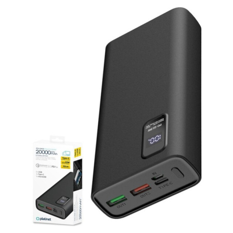 Platinet PowerBank 20000mAh PD 3.0/QC 3.0 čierna