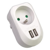 PremiumCord USB nabíjací adaptér 230V 2xUSB 5V maximálny prúd 3,4A