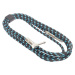 Amumu Woven Instrument Cable Blue Angled 3 m