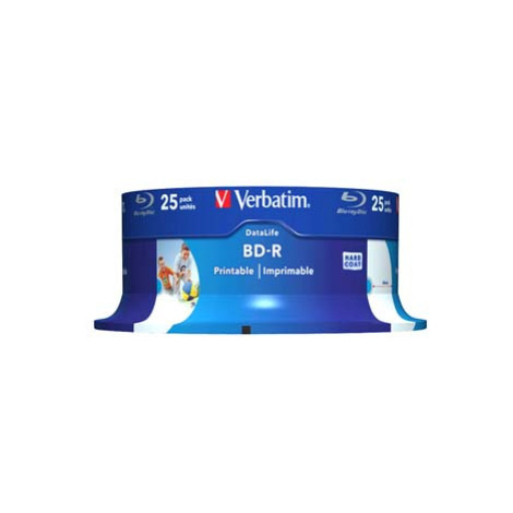 Verbatim BD-R SL, Hard Coat protective layer 25GB, spindle, 43811, 6x, 25-pack, pro archivaci da