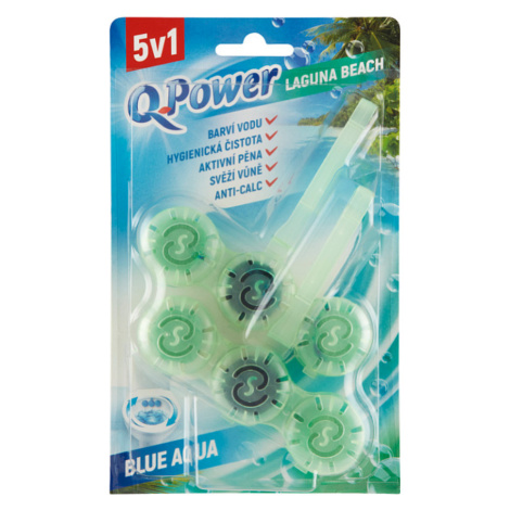 Q-Power Tuhý WC záves Blue Aqua Laguna Beach 2 x 40 g