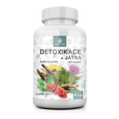 ALLNATURE Detoxikácia bylinný extrakt 60 kapsúl