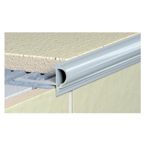 Lišta schodová "dekoračná" Havos, hliník, dĺžka 250 cm, výška hrany 10 mm, ALD10250