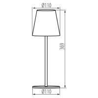 INITA LED IP54 R Stolová lampička LED