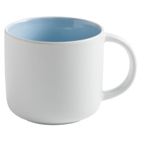 Biely porcelánový hrnček s modrým vnútrom Maxwell & Williams Tint, 440 ml