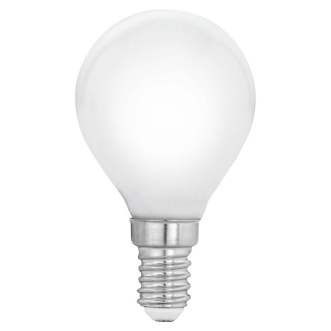 LED žiarovka E14 P45 4 W, teplá biela, opál