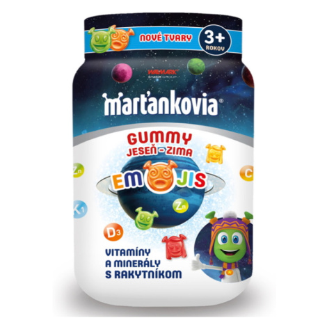 WALMARK Marťankovia gummy jeseň - zima emojis 50 tabliet