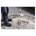 Kusový koberec Twin Supreme 104137 Black/Cream kruh – na ven i na doma - 140x140 (průměr) kruh c