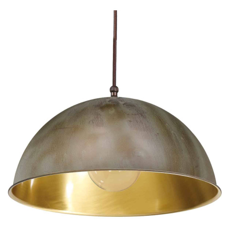 Závesná lampa Circle zlatá/starožitná mosadz Ø25cm Moretti