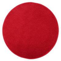 Kusový koberec Eton červený 15 kruh - 120x120 (průměr) kruh cm Vopi koberce