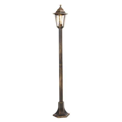 Klasický lampáš zo starožitného zlata - New Haven QAZQA