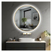 IREDA Kúpeľňové zrkadlo s LED osvetlením, zlatý rám, 60 cm