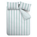Biele/modré obliečky na jednolôžko 135x200 cm Cove Stripe – Catherine Lansfield