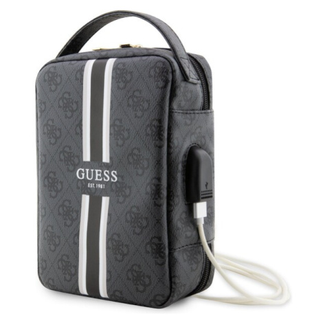 Guess PU 4G Printed Stripes Travel Universal Bag Black