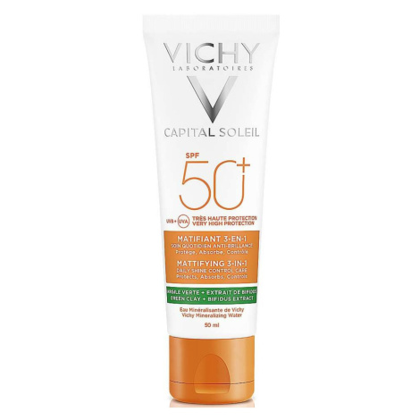 VICHY Capital Soleil Zmatňujúci ochranný krém 3v1 SPF 50+ 50 ml