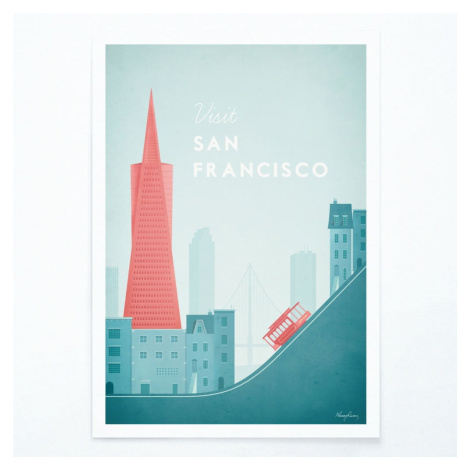 Plagát Travelposter San Francisco, 30 x 40 cm