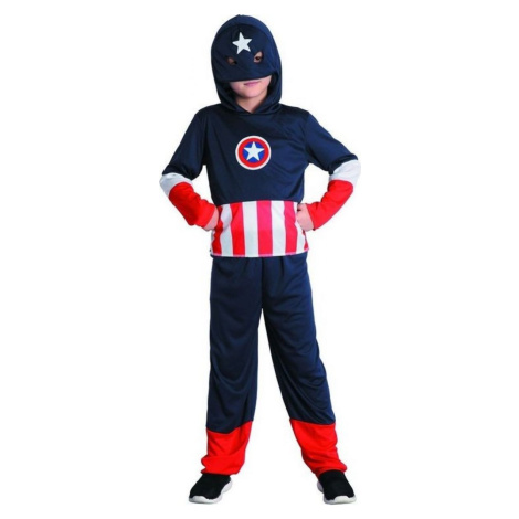 Made Detský kostým Hrdina Captain Amerika 130 - 140 cm
