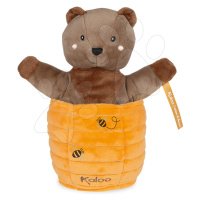 Plyšový medveď bábkové divadlo Ted Bear Kachoo Kaloo prekvapenie v úli 25 cm pre najmenších od 0