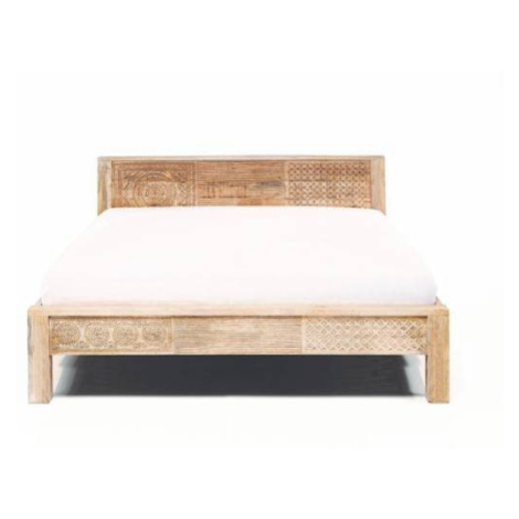 Puro High posteľ drevená 180x200cm hnedá Kare Design