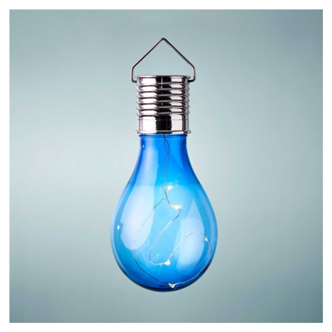 SUNLIGHT Solárna žiarovka k zaveseniu - modrá