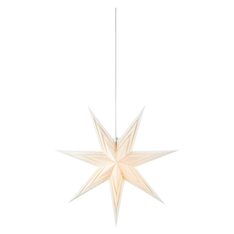 Biela závesná svetelná dekorácia s vianočným motívom ø 70 cm Sombra – Markslöjd