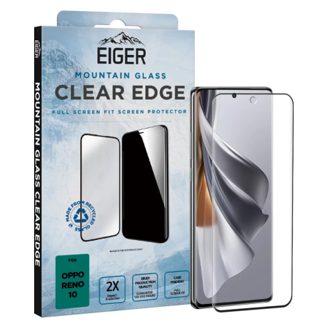 Ochranné sklo Eiger Mountain Glass CLEAR EDGE for Oppo Reno 10 in Clear