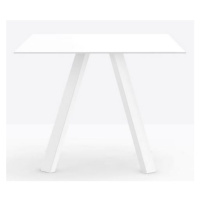 PEDRALI - Stôl ARKI 5/2 - štvorcová stolová doska s kovovým podstavcom