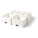 Slonovinovobiely úložný box s dvomi zásuvkami LEGO®