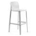 NARDI GARDEN - Biela barová stolička NET