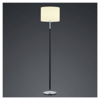 Stojacia lampa Pull, textilné tienidlo, 161 cm