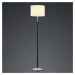 Stojacia lampa Pull, textilné tienidlo, 161 cm