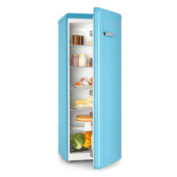 Klarstein Irene XL, chladnička, 242 l, retro dizajn, 4 poličky, energet. trieda A+, modrá