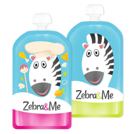 Zebra&Me kapsičky na opakované použitie 2 ks - Kuchár - zebra