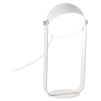 Stolná LED lampa Hemi otočné tienidlo biele
