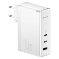 Nabíjačka Baseus GaN5 Pro wall charger 2xUSB-C + USB, 140W (white)