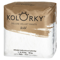 KOLORKY Deluxe velvet pants Wild L Jednorázové nohavičkové ekoplienky, 8-13kg - 19 ks