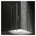 OMNIRES - MANHATTAN obdĺžnikový sprchovací kút s krídlovými dverami, 80 x 120 cm chróm / transpa