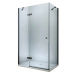 MEXEN/S - ROMA sprchovací kút 100x110, transparent, čierna 854-100-110-70-00