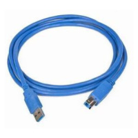 Kabel CABLEXPERT USB A-B 1,8m 3.0, modrý