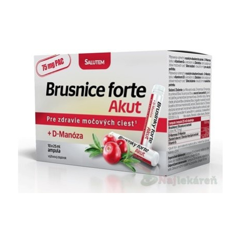 Brusnice forte Akut SALUTEM močové cesty 10x25 ml