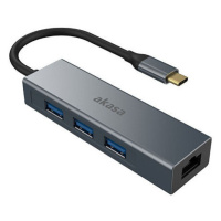 Akasa dokovacej stanice 4v1 USB 3.1 Type-C