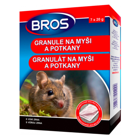 Tatrachema CZ s.r.o. Rodenticíd BROS granule na myši a potkany 7x20g