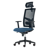 Sconto Kancelárska stolička PAIGE modrosivá