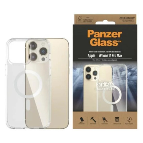 Kryt PanzerGlass HardCase iPhone 14 Pro Max 6,7" MagSafe Antibacterial Military grade transparen