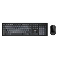 Genius Smart KM-8200, sada klávesnice s bezdrátovou optickou myší, CZ/SK, klasická, černo-šedá