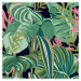 MINDTHEGAP Tropical Foliage Anthracite - tapeta