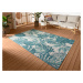 Kusový koberec Flair 105618 Tropical Leaves Turqouise – na ven i na doma - 240x340 cm Hanse Home