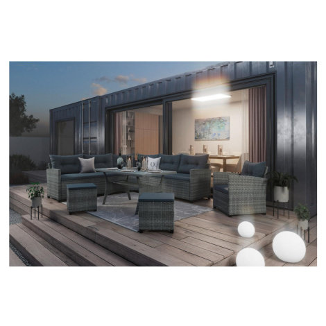Ambia Garden JEDÁLENSKÁ TERASOVÁ SÚPRAVA 7-dielne, kov, plast Ambia Home