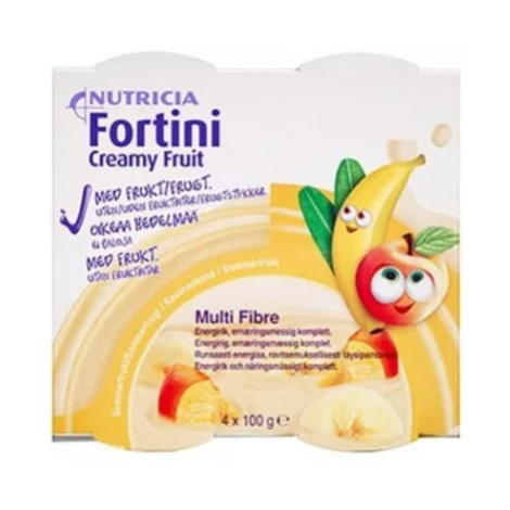 FORTINI Creamy fruit multi fibre letné ovocie 4 x 100g